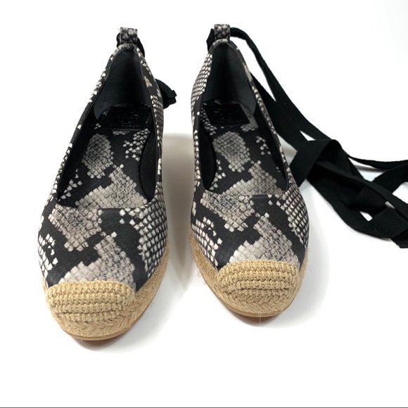 NEW Tory Burch Heather Ankle Wrap Espadrille Wedge - Picture 5 of 8